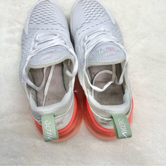Nike air max 270 sneaker athletic running shoe white pink foam honeydew fashion - Picture 10 of 11